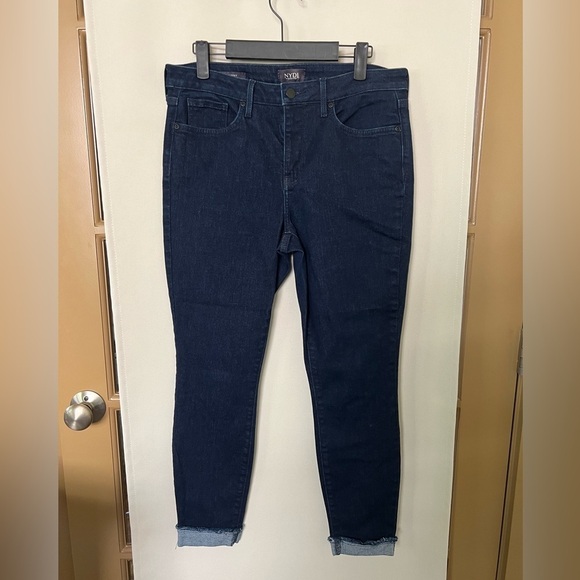 NYDJ Womens 8 Blue Dark Wash Mid Rise‎ Ami Denim Skinny Jeans - Picture 1 of 10